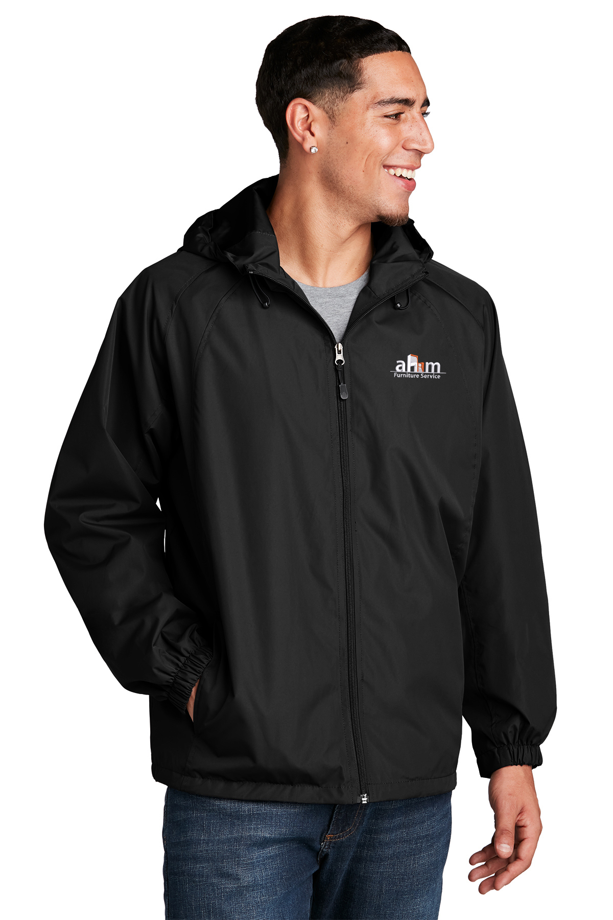 JST73 Sport-Tek® Hooded Raglan Jacket - AHM Uniforms | Official Store